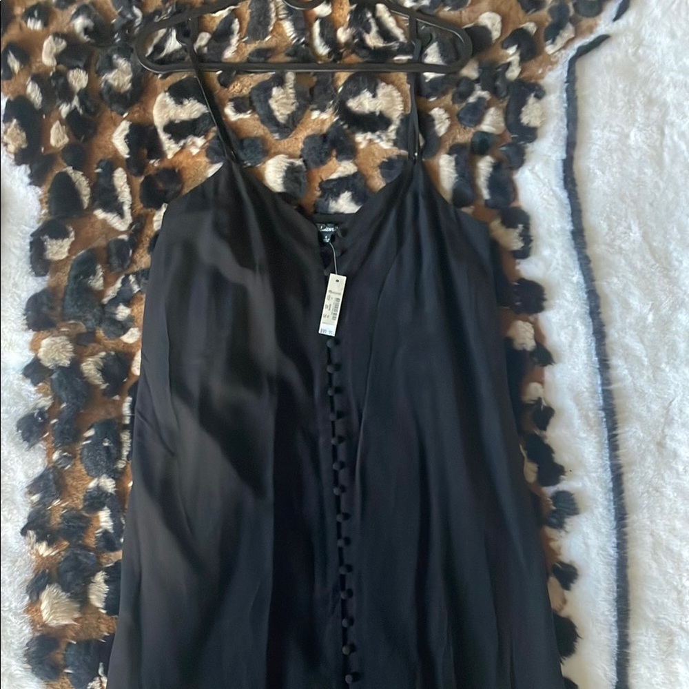 Chic Black Button-Down Dress